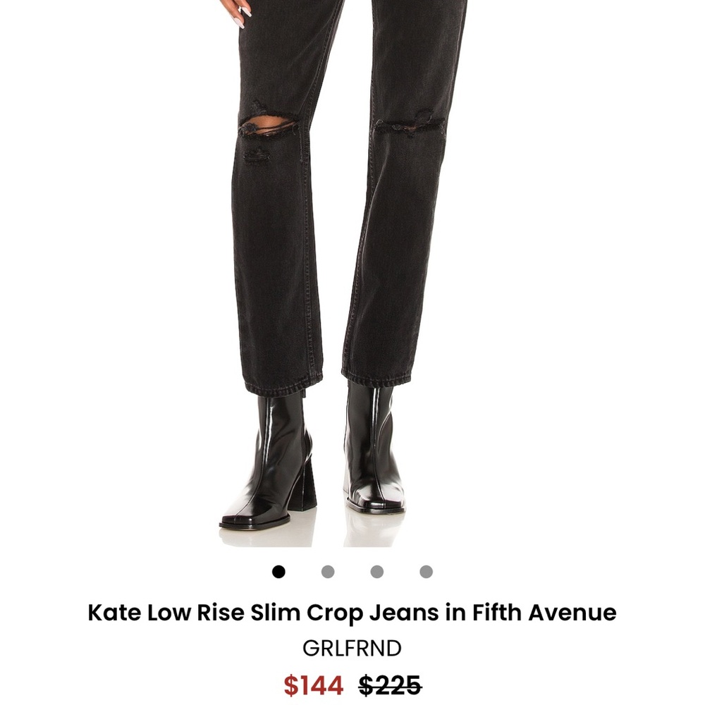 GRLFRND Black Boyfriend Jeans with Relaxed Fit